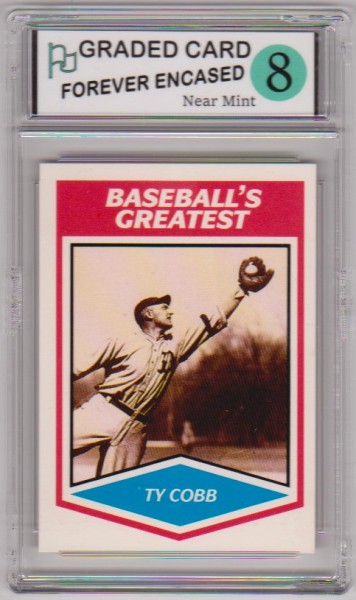 Labeled Near Mint 8 - Ty Cobb 1989 CMC Baseball's Greatest Card