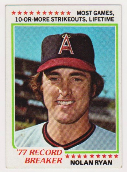 1978 Topps Nolan Ryan #6 Card - HOF'er