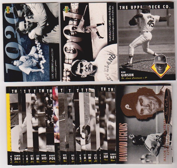25 Different 1994 Upper Deck All-Time Heroes Cards - Lou Gehrig + More