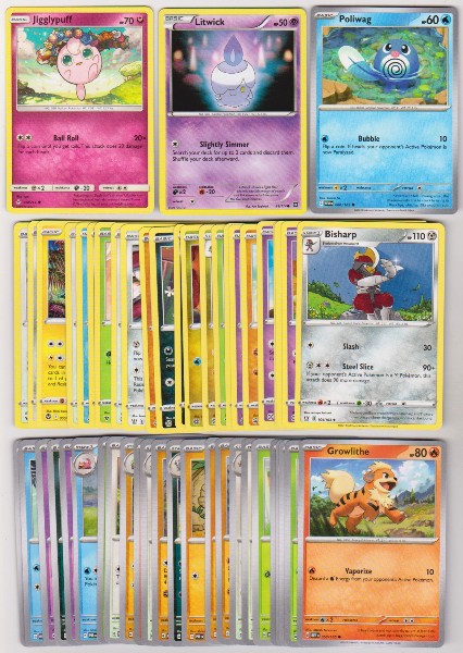50 Different Pokemon Trading Cards w/ Jigglypuff + More
