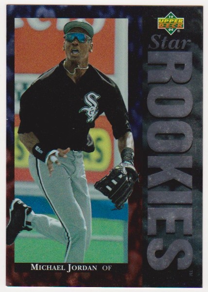 1995 Upper Deck UDA Michael Jordan Star Rookies #19 3.5x5 Jumbo Card