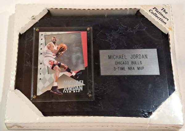 Sealed - Michael Jordan 1993-94 Upper Deck Team MVP Hologram On Plaque - 3-Time NBA MVP