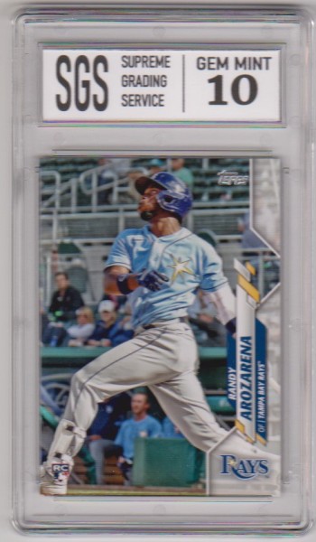 Rookie Graded Gem Mint 10 - Randy Arozarena 2020 Topps Update # U-208 Card