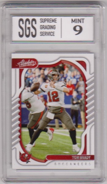 Graded Mint 9 - Tom Brady 2022 Panini Absolute #78 Card