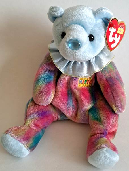 2001 Ty Beanie Baby March The Birthday Bear - New With Tags