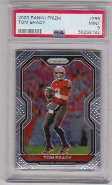 Graded PSA Mint 9 - Tom Brady 2020 Panini Prizm #255 Card