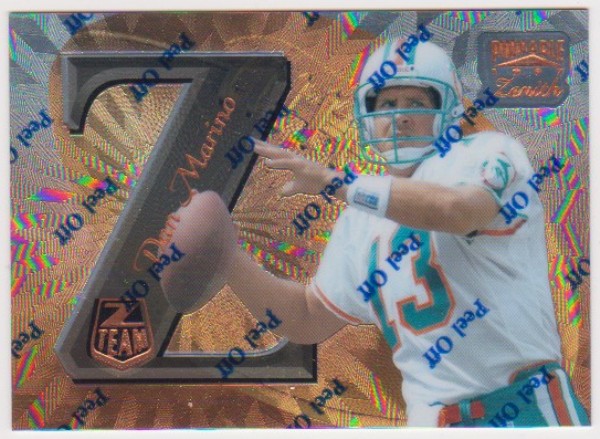 1997 Zenith Z-Team Dan Marino #ZT2 Promo Card