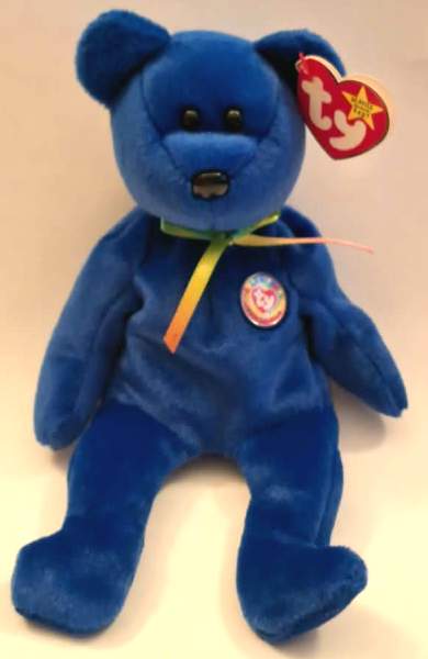 1998 Ty Beanie Baby CLUBBY THE BEAR - With Original Tags