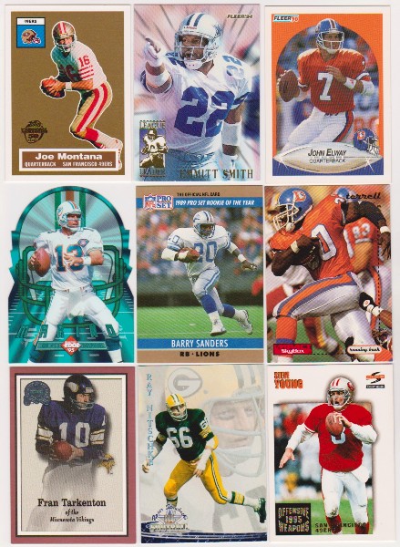 Football Card Collection 1990-2005 w/ Joe Montana, Dan Marino + More