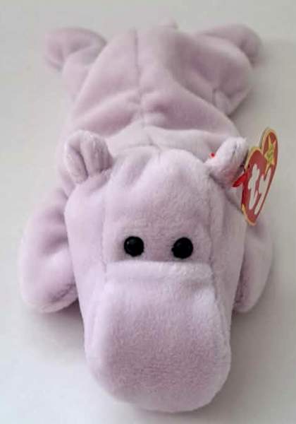 1993 Ty Beanie Baby HAPPY THE HIPPO - With Original Tags