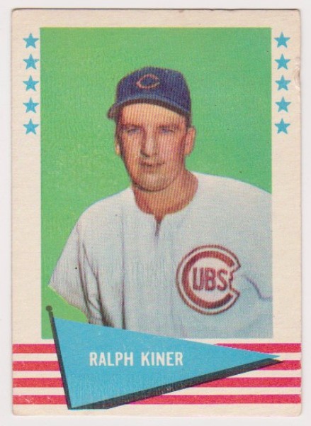 1961 Fleer Ralph Kiner #50 Card - HOF'er