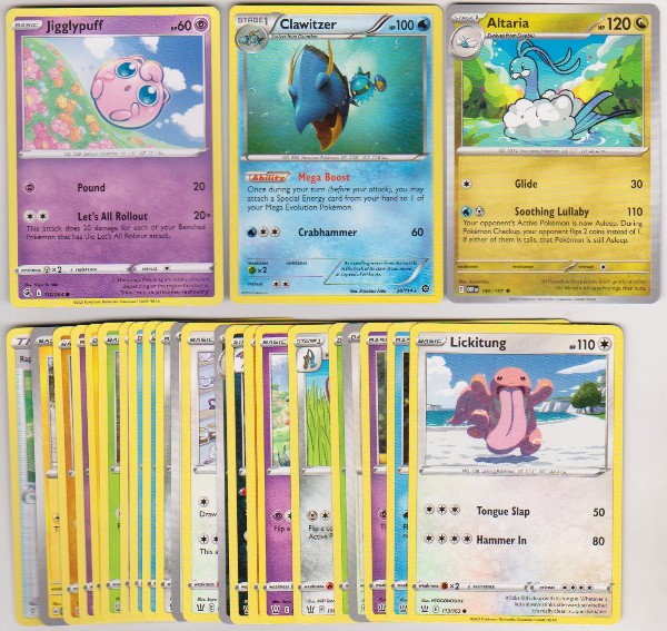25 Different Pokemon Trading Cards w/ Jigglypuff + More