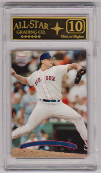 Graded 10 - Roger Clemens 1996 Stadium Club #25 Missing Foil Error Card