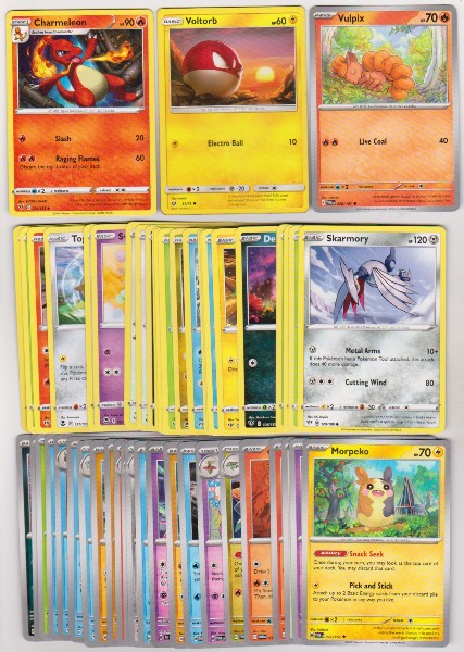 50 Different Pokemon Trading Cards w/ Charmeleon + More