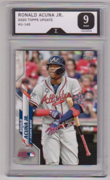 Graded Sigma Mint 9  - Ronald Acuna Jr. 2020 Topps Update #U-145 Card