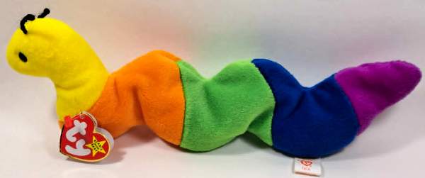 1995 Ty Beanie Baby Inch The Inchworm - With Original Tags