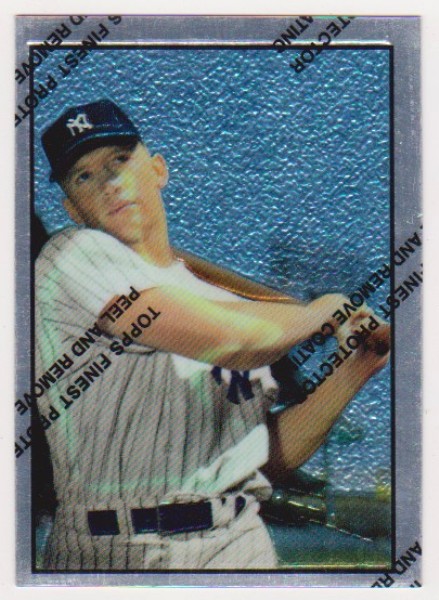 Mickey Mantle 1953 Bowman Finest #59 Commemorative Card - 1997 Topps #22 Insert Card