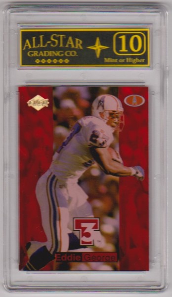 Graded 10 - Eddie George 1998 Collector's Edge T3 Triple Threat #29 Card
