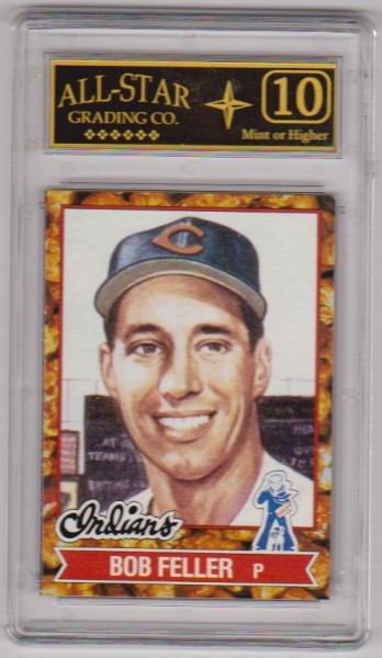 Graded 10 - Bob Feller 1982 Topps Cracker Jack #2 Card