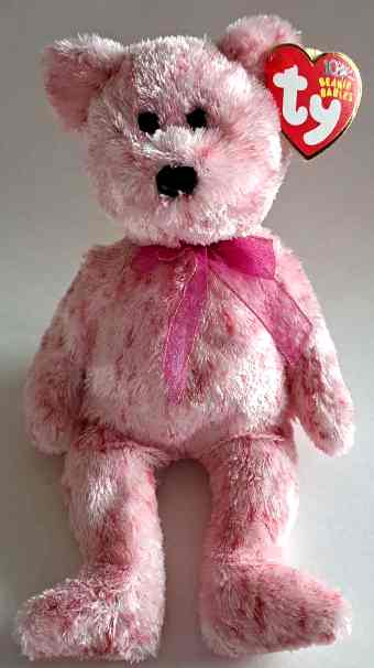 2002 Ty Beanie Baby Smitten The Black Nose Bear - With Original Tags