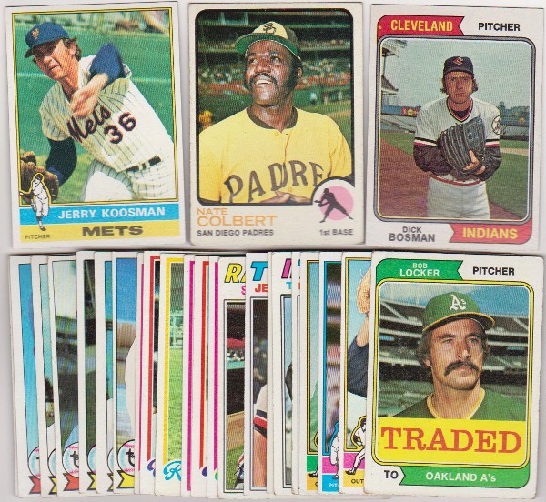 25 Different 1970's Topps Baseball Cards (1973-1979) w/ Jerry Koosman + More
