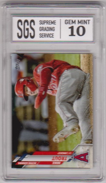 Graded Gem Mint 10 - Mike Trout 2020 Topps Update #U-119 Card