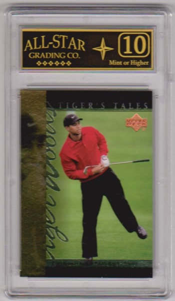 Graded 10 - Tiger Woods 2001 Upper Deck Tiger's Tales #TT22 Insert Card