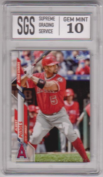 Graded Gem Mint 10 - Albert Pujols 2020 Topps Update #U-142 Card
