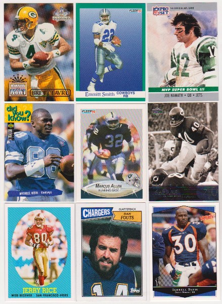 Football Card Collection 1987-2007 w/ Brett Favre + Emmitt Smith + More