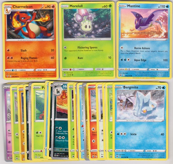 25 Different Pokemon Trading Cards w/ Charmeleon + More