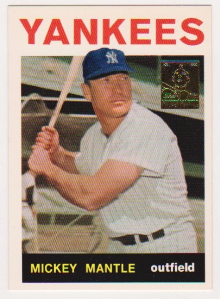 Mickey Mantle 1964 Topps #50 Commemorative Card - 1996 Topps #14 of 19 Insert Card