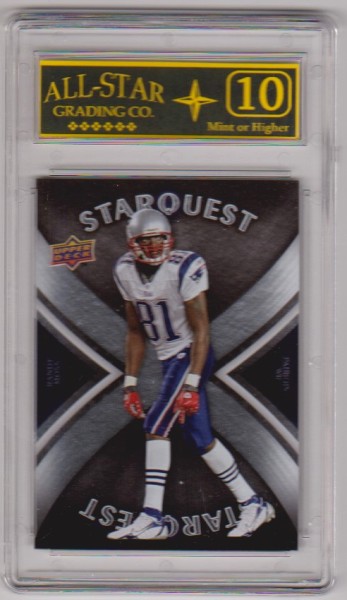 Graded 10 - Randy Moss 2008 Upper Deck Starquest #SQ26 Insert Card