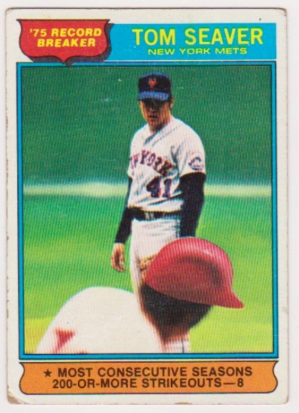 1976 Topps Tom Seaver #5 Card - HOF'er