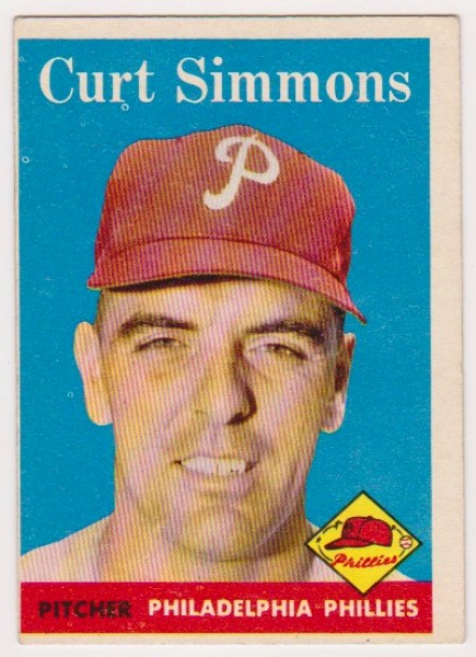 1958 Topps Curt Simmons #404 Card