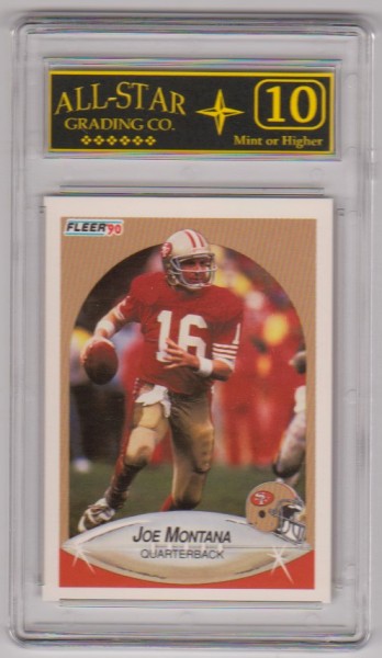 Graded 10 - Joe Montana 1990 Fleer #10 Card