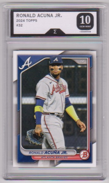 Graded Sigma Gem Mint 10 - Ronald Acuna Jr. 2024 Bowman #32 Card