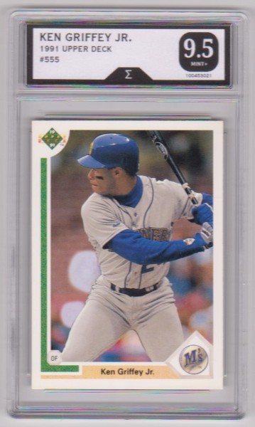 Graded Sigma Mint+ 9.5 - Ken Griffey Jr. 1991 Upper Deck #555 Card