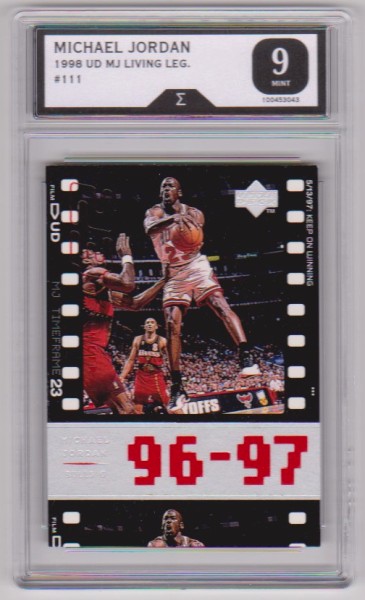 Graded Sigma Mint 9  - Michael Jordan 1998 Upper Deck Living Legends #111 Card