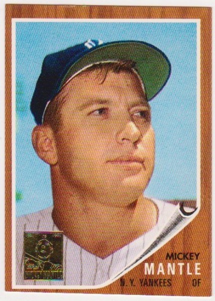 Mickey Mantle 1962 Topps #200 Commemorative Card - 1996 Topps #12 of 19 Insert Card