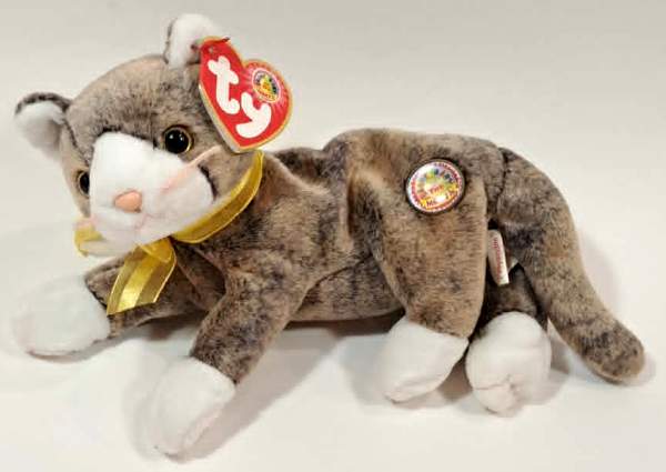 2002 Ty CAPPUCCINO THE CAT Beanie Baby Of The Month - New With Tags