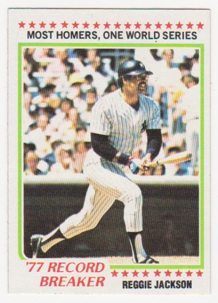 1978 Topps Reggie Jackson #7 Card - HOF'er