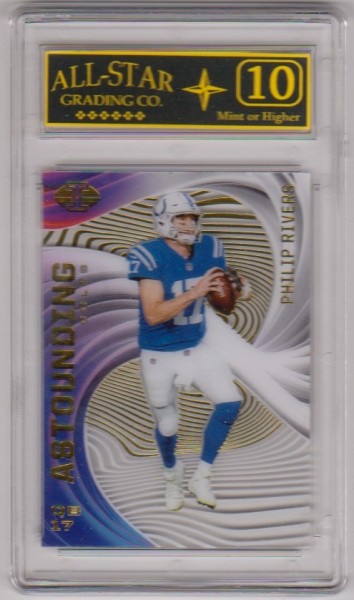 Graded 10 - Philip Rivers 2020 Panini Illusions Astounding #A16 Insert Card