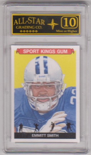 Graded 10 - Emmitt Smith 2020 Sage Sport Kings Gum #49 Card