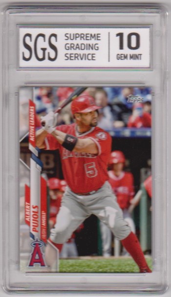 Graded Gem Mint 10 - Albert Pujols 2020 Topps Update #U-142 Card