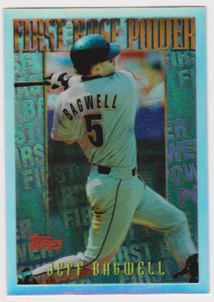 REFRACTOR - Jeff Bagwell 1996 Topps Mystery Finest #M20 Insert Card