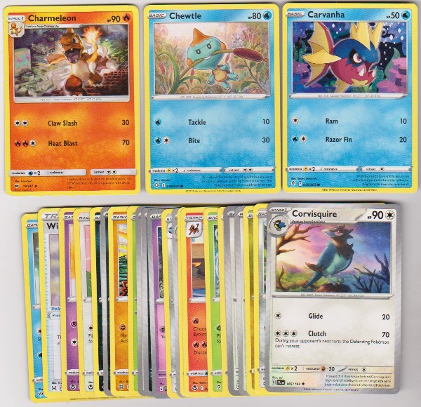 25 Different Pokemon Trading Cards w/ Charmeleon + More