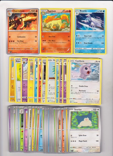 50 Different Pokemon Trading Cards w/ Charmeleon + More