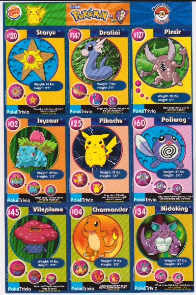 1999 Pokemon Master Trainer Collector Set Uncut 9 Card Uncut #13 Sheet w/ Pikachu + More