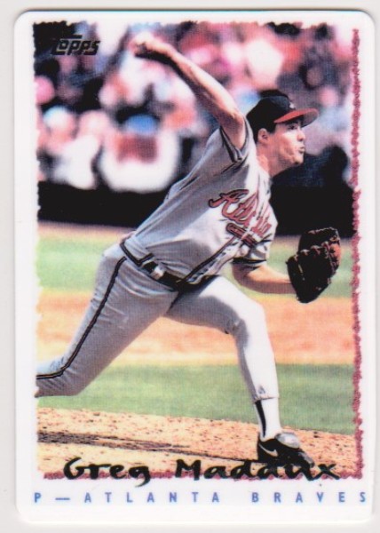 1995 Topps Greg Maddux #295 Porcelain Card
