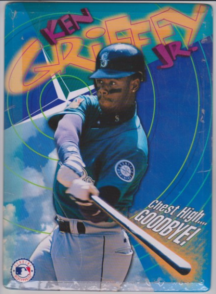 1990's Ken Griffey, Jr. Chest High Goodbye! 8x11 Metal Stand Up Card/Sign - Sealed
